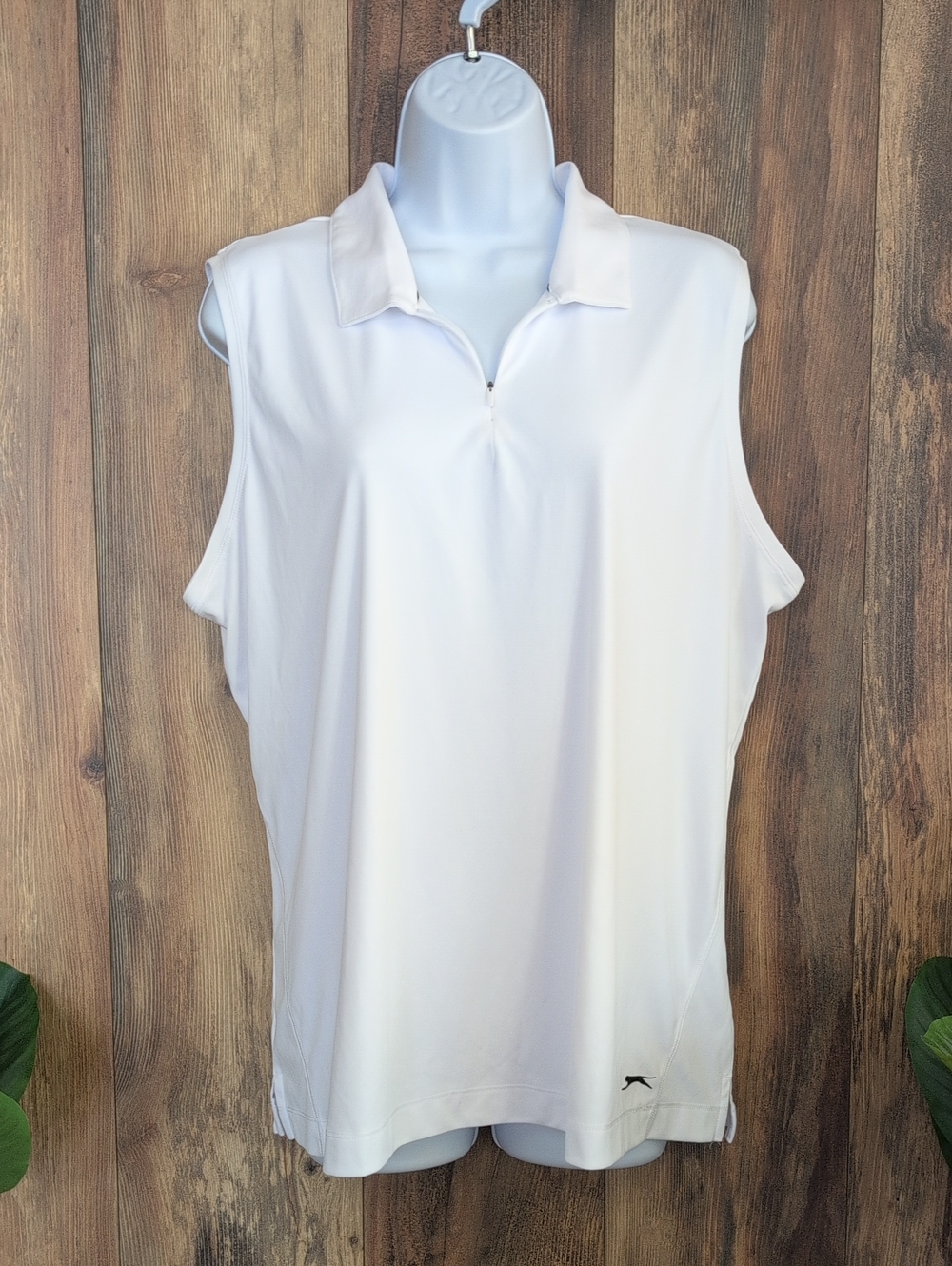 Slazenger White Sleeveless Polo Golf Tank Top XXL         W364